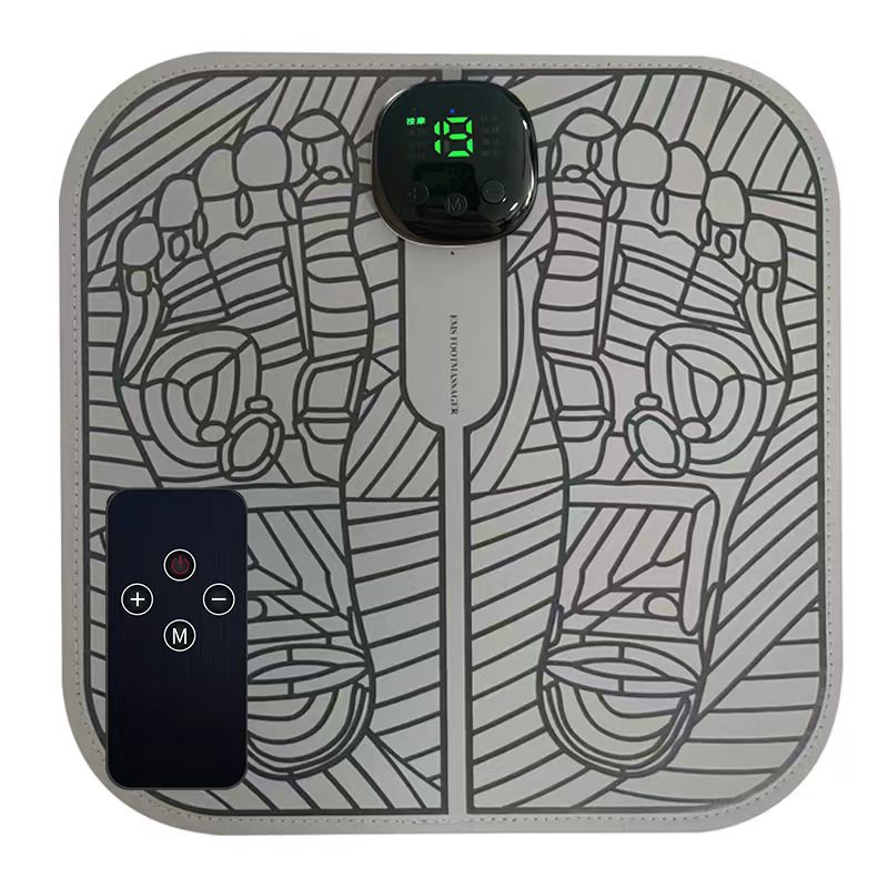 Masajeador de pies EMS con impulsos, almohadilla de fisioterapia, recargable USB