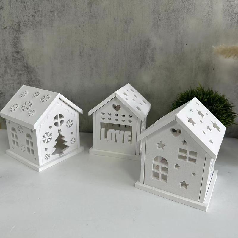 家のクリスマスシリーズのシリカゲルの鋳型を合わせて透かし彫りします。|undefined
