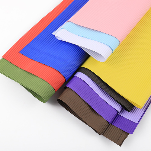 Manufacturer wholesale flower wrapping paper flower shop single color flower wrapping paper diy handmade bouquet material solid color corrugated paper