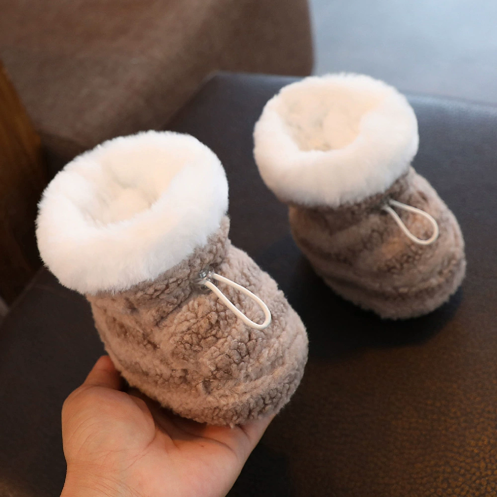 Children's winter keep warm protective lanyard holder for new born, soft sole, 3-12 month