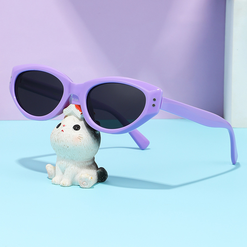 Moda para niños gafas de sol anti-UV, gafas de sol ligeras para niños negros, gafas de sol de protección solar de marea