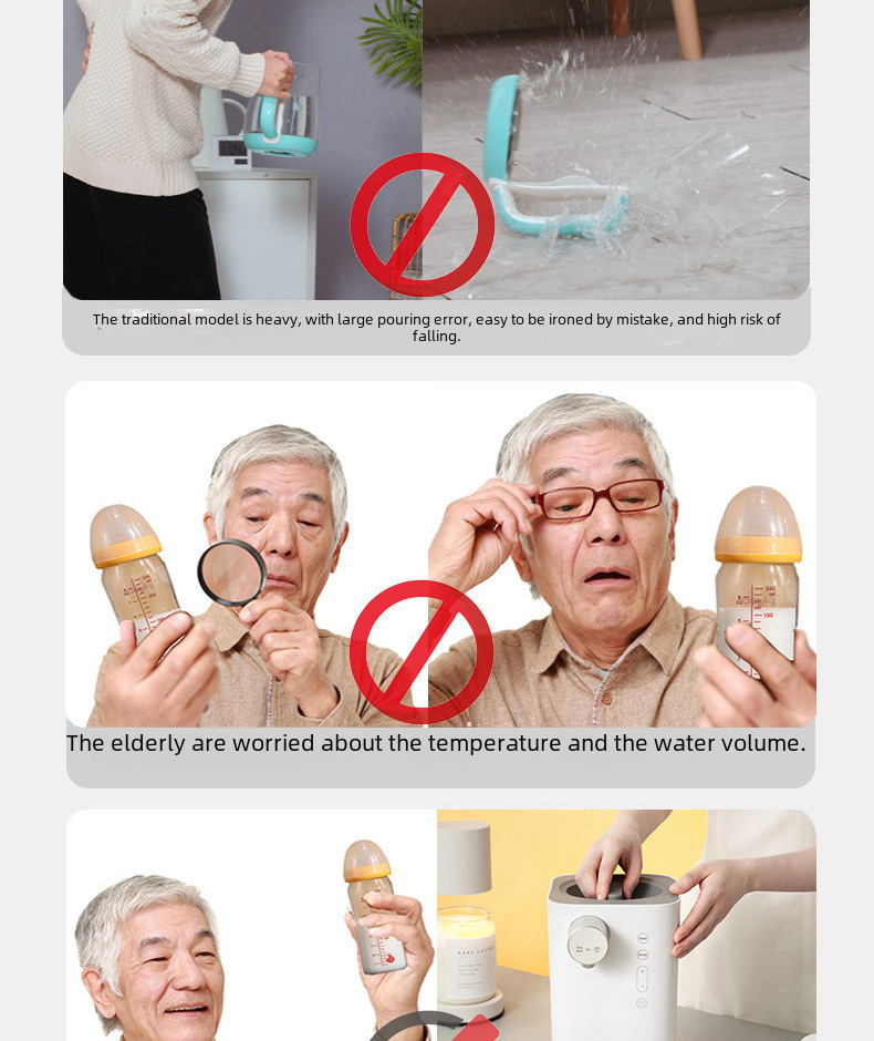 Bafeiya Quantitative Water Discharge Constant Temperature Water Kettle for Brewing Milk Constant Temperature Water Kettle for Baby Household Milk Adjuster Milk Brewing Machine Kettle