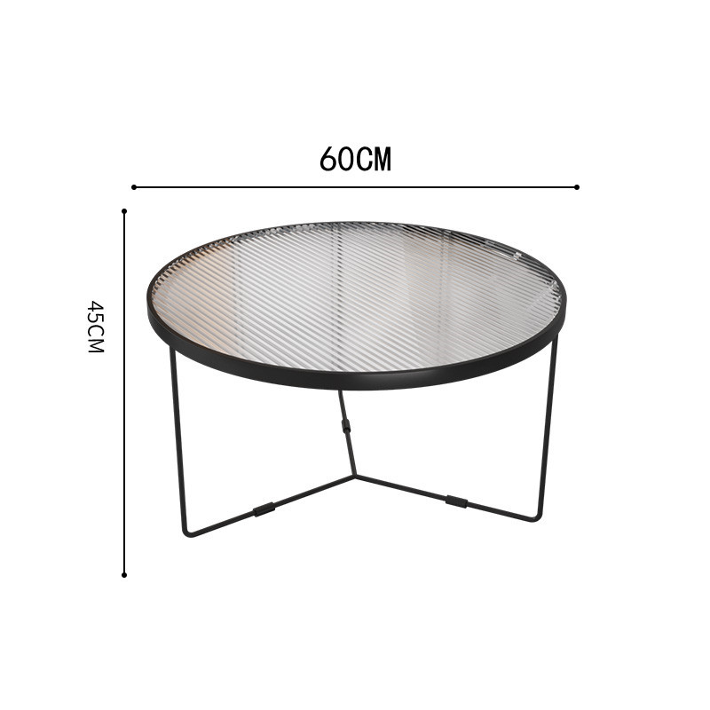 블랙 프레임: 둥근 60cm 높이 45 창홍 유리 슈퍼 화이트