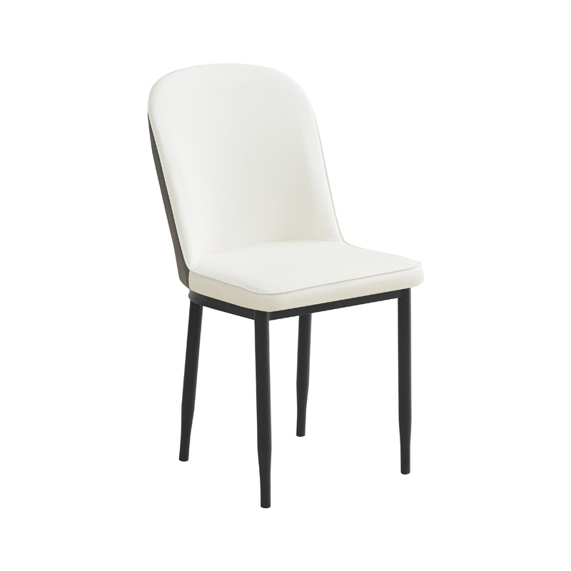 Silla de comedor de lujo ligera, asiento de cuero de doble propósito, mesa de recepción simple y moderna, multicolor opcional Baylor