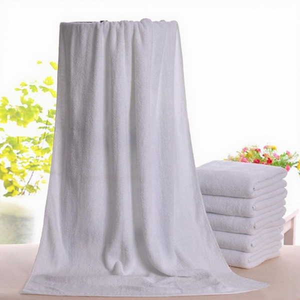 soft white bath towel