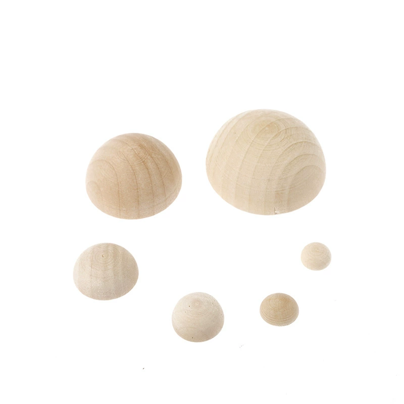 В наличии половинки деревянные бусины из цельного дерева полукруглые деревянные бусины 12-50 мм цвет дерева Лотос деревянный полукруглый шар деревянные свободные бусины