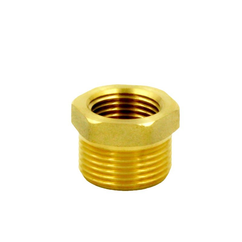 Latón recto doble exterior alambre Conector recto tubería de refrigeración agua caliente accesorios universales