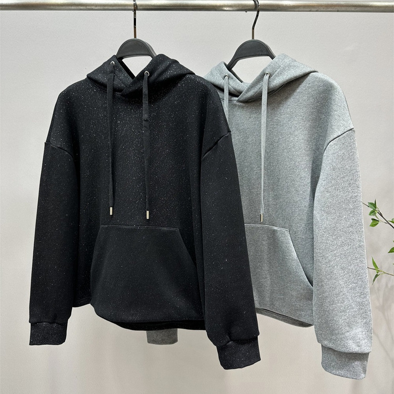 Japanese original niche designer hooded vests men's 2025 spring 420g heavy terry silver vests