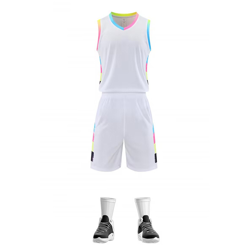traje de baloncesto americano seco rápido transpirable niño entrenamiento de adultos uniformes de equipo con logotipo de impresión