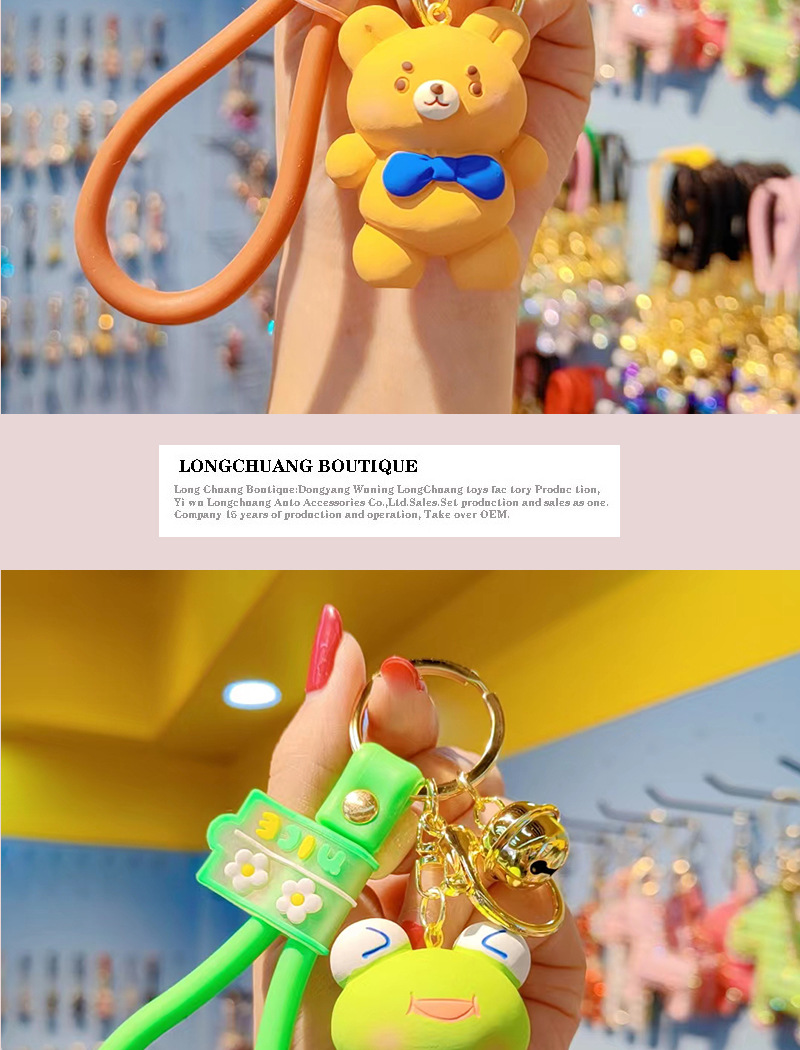 35g Weight Bag Pendant, Keychain Classification 1 Piece Quantity Casual, Street Occasion Resin Material Animal Pattern Unisex Gender Cartoon Style, Cute Style 1 Piece Cartoon Style Cute Animal Resin Unisex Bag Pendant Keychain 5