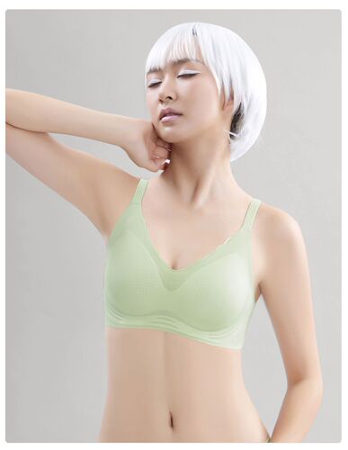 [High quality] Ultra-thin cool underwear for women, comfortable, seamless, soft support, beautiful back, large size breathable bra