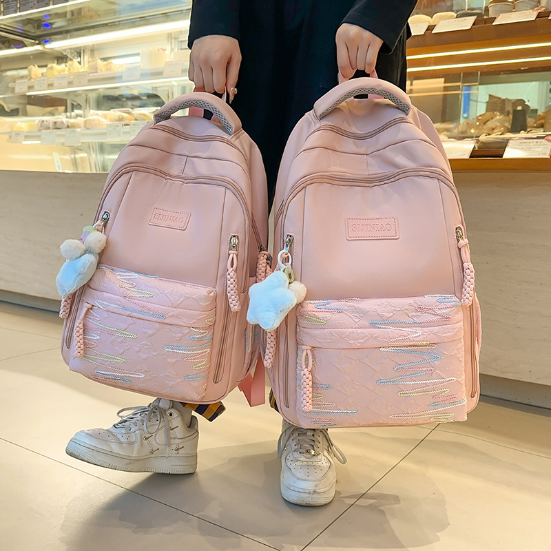 かわいいかばん中学校の女子学生2025新型高颜値大容量丈夫で長持ちする高校の小学生のランドセル|undefined