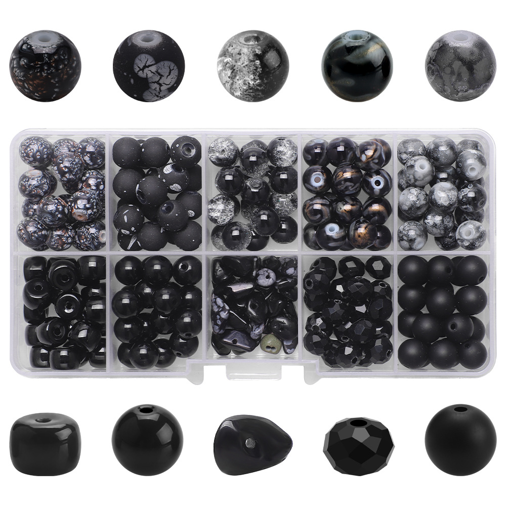 185g Weight Beads Jewelry Making Type Diameter 8mm Jewelry Making Size DIY Jewelry Accessories Classification 1 Set Quantity Glass Material Irregular, Round Pattern Plating Design Simple Style Style 1 Set Diameter 8mm Glass Irregular Round DIY Jewelry Accessories Beads 41