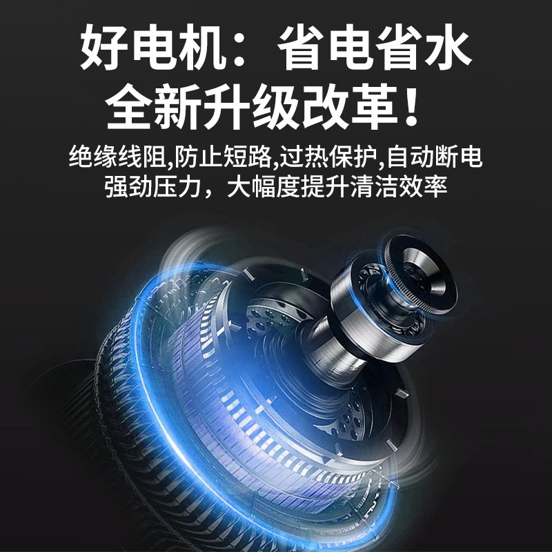 Best-Selling High-Pressure Car Washing Machine for Home Use, 220V Portable Car Washing Tool, High-Power Adjustable Pressure Water Pump Cleaning Machine