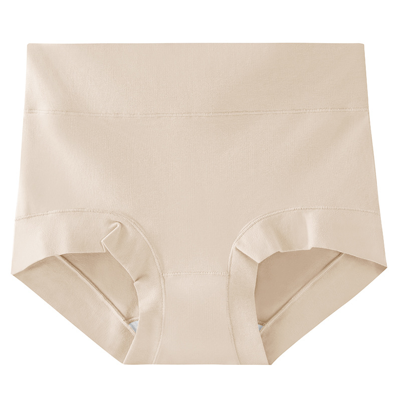 Bragas de algodón de fibra larga 60S para mujer, mantenimiento de seda, entrepierna, antibacteriano, transpirable y cómodo bolso de cintura alta, nalgas, ropa interior de talla grande para niñas