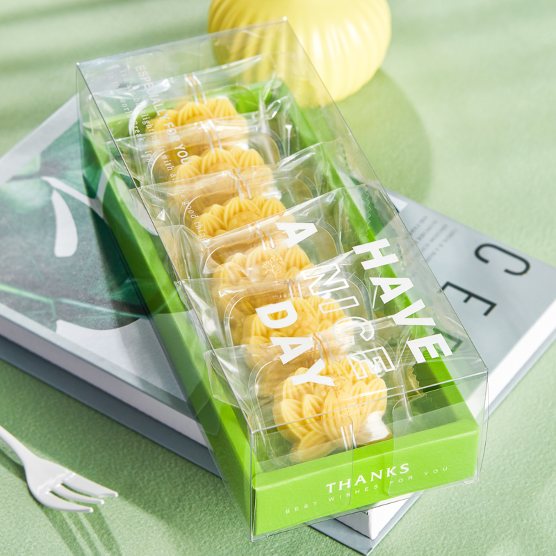 Bolsas claras francesas madelinas para hornear burritos de nieve pastel sellado bolsa de galletas rebanadas bolsas de bocadillos