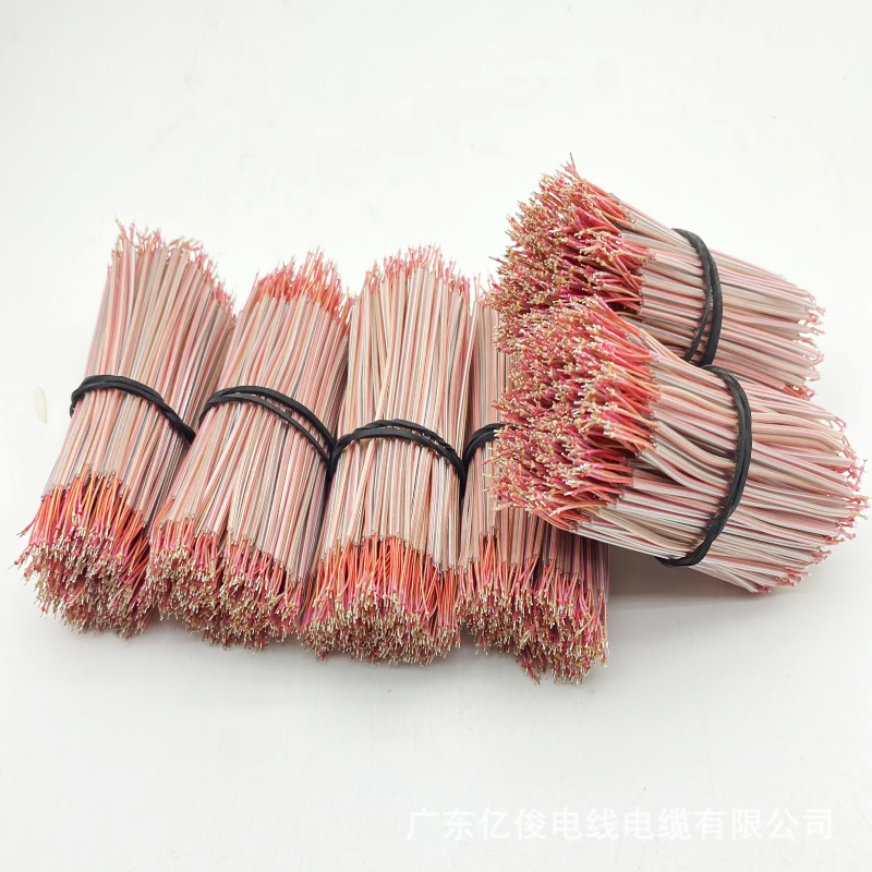 生产2芯透明带铁丝漆包线LED灯箱导线锂电池配线