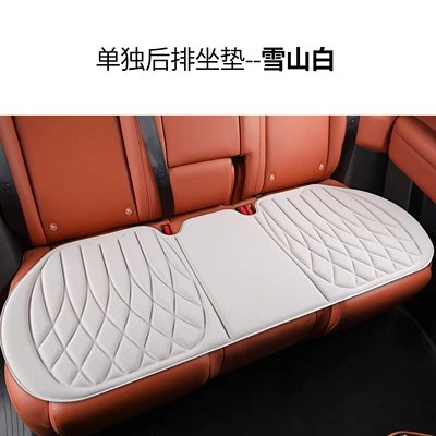 Seat cushion, seat cover: Breathable, Non-Slip, Universal Car Seat - checkered-style-snow-mountain-white-rear-bench-checkered-style-snow-mountain-white-rear-bench