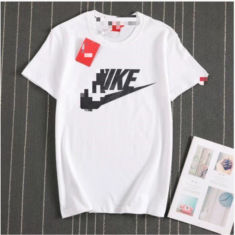 Summer Pure Cotton Short-Sleeved Round-Neck Sports Breathable Casual T-Shirt Loose Half-Sleeved Unisex Style
