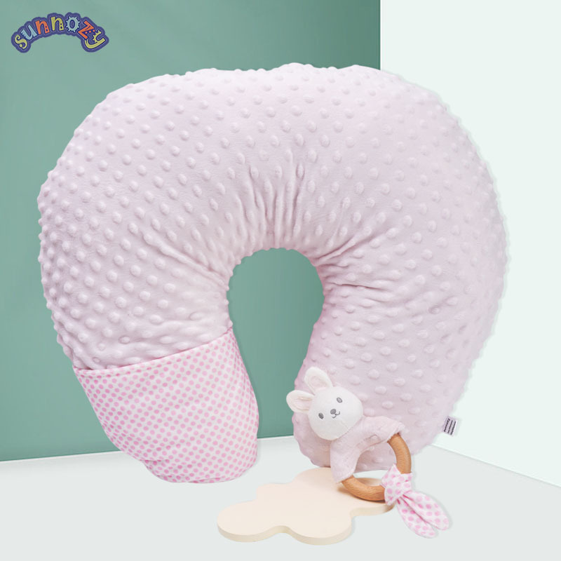 almohada de lactancia en forma de U, almohada de asiento para bebés con almohada multifuncional para embarazadas y anti-vomitación de leche