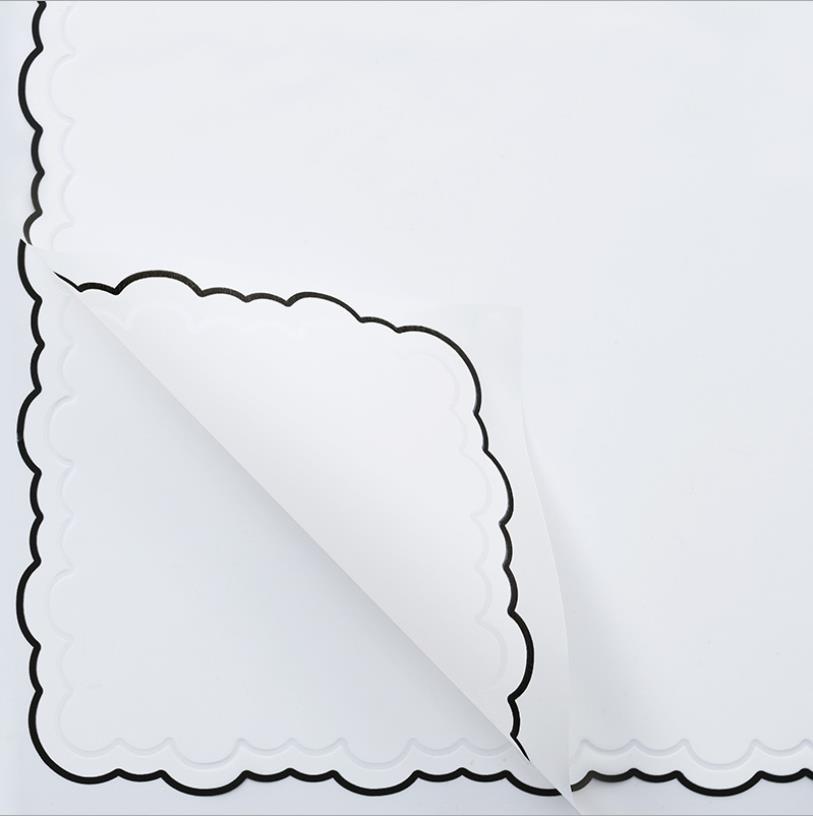 Fábrica de fiestas de flores al por mayor nueva línea de textura flor embalaje florista de color sólido papel de envoltura flor