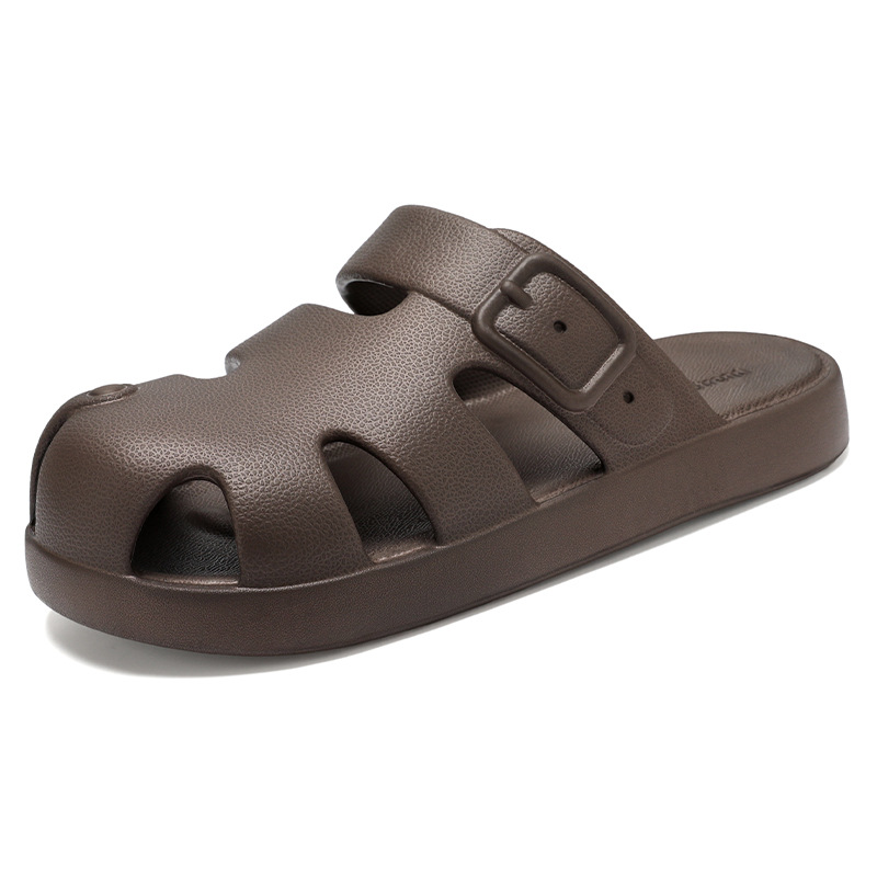 Zapatillas de verano para hombres nuevos zapatos respirantes no olor zapatos agujeros huecos sandalias coreanas suaves cómodas zapatos casuales
