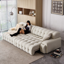 意式极简罗奇堡沙发现代客厅小户型电动可伸缩变床两用沙发