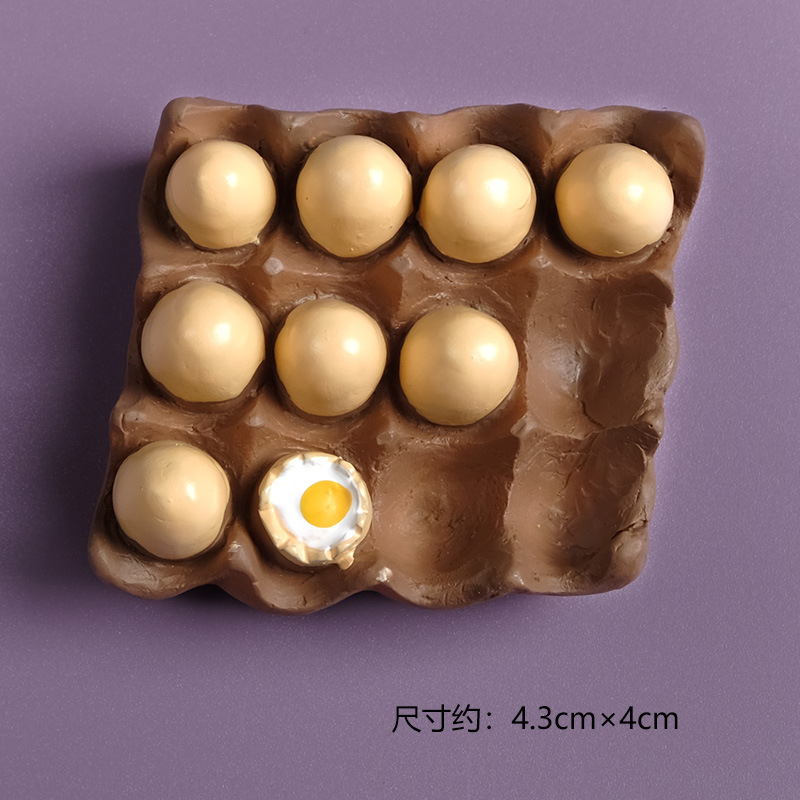 Realistic commemorative fridge magnet, 3D, bread, toast