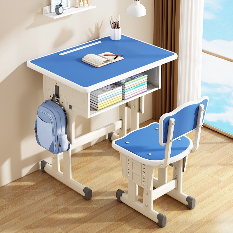 Children's Study Desk, Writing Desk, Home Desk, Primary School Student Desk and Chair Set, Special for Kindergarten, Adjustable Height
