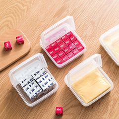 Japanese-style cheese slice storage box refrigerator-specific onion, ginger, garlic fruit preservation box flip cover butter block portioning box 