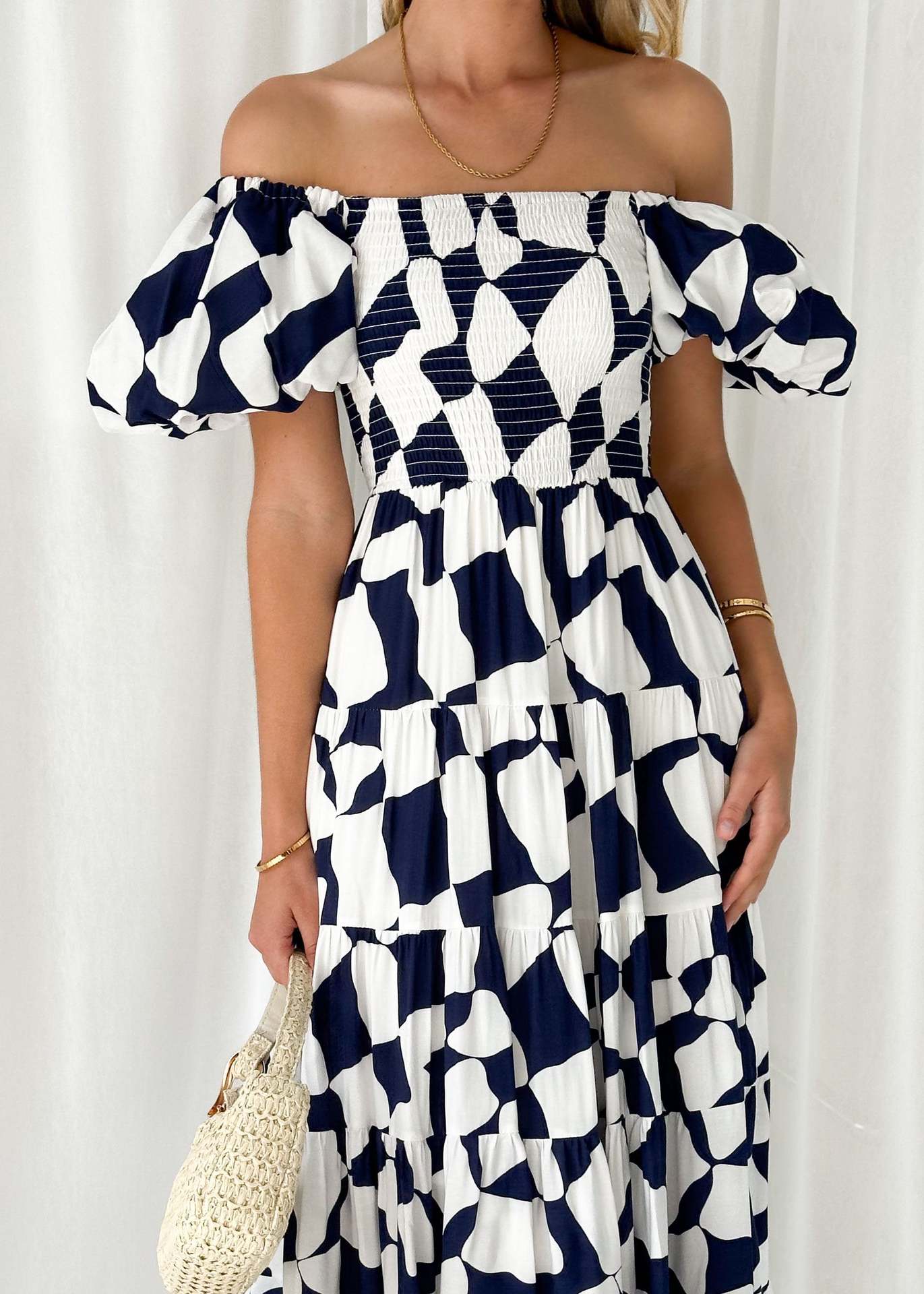 301g Weight Maxi Long Dress Dress Length Type Short Sleeve Sleeve Length Regular Dress Dresses Type Puff Sleeve Sleeve Type Polyester Fabric Type Mid Waist Waist Line Travel, Daily Occasion Boat Neck Neckline Regular Fit Fit Type Flower Pattern Summer, Spring Season Women's Gender Elegant, Classic Style Style Wholesale Women's Elegant Classic Style Flower Travel Daily Boat Neck Short Sleeve Regular Dress 2