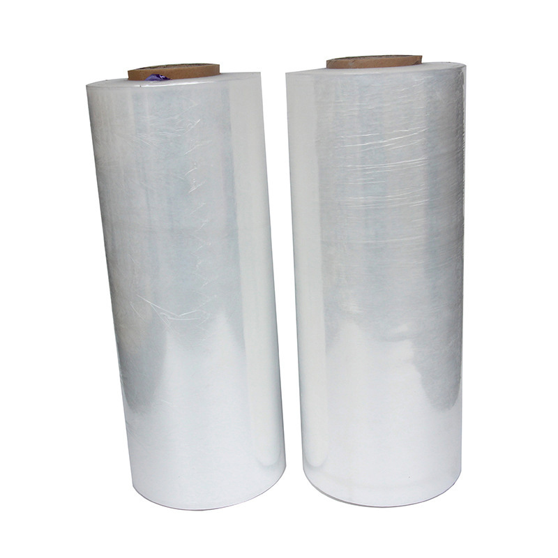 Embalaje de plástico transparente logística PE película estirable PE película de embalaje película de envoltura de plástico bandeja de envoltura de película