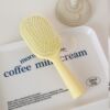 Fluffy styling air cushion comb yellow