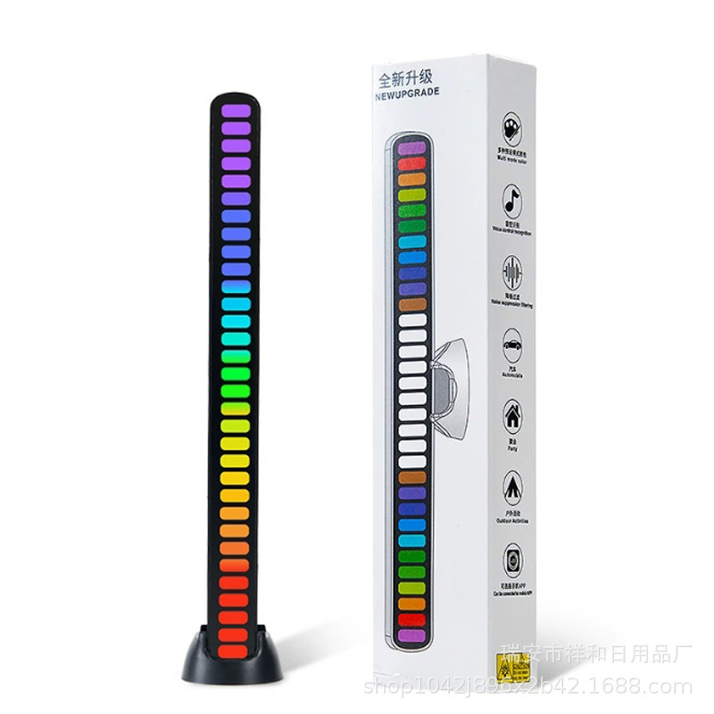 Новый RGB-выбор фонарь домашний аудио управление звуком красочный музыкальный атмосферный свет_APP умный стример LED свет