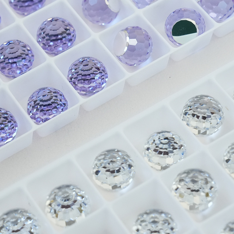 Aozuan Swarovski Multi-Cut Surface Special Flash 4869 Non-Porous Flats Bottom Dome Crystal Nail Art Diamond