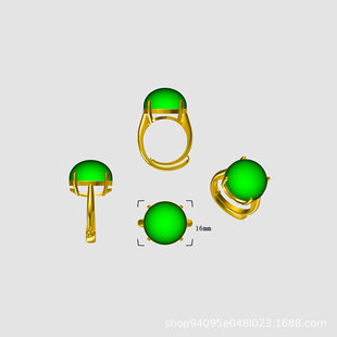 Copper ring customized copper pendant mold opening production jewelry drawing sample design printing mold opening design customization
