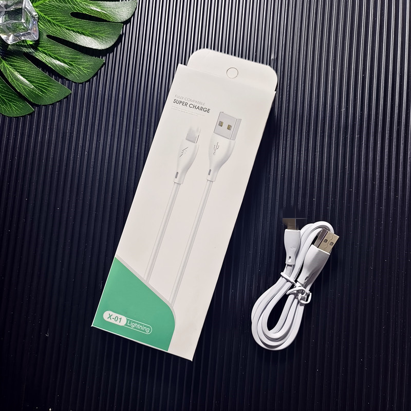 Flash cable de carga de datos cable de carga rápida con el embalaje en caja cable de carga cable de datos adecuado para Android Pingguo Huawei