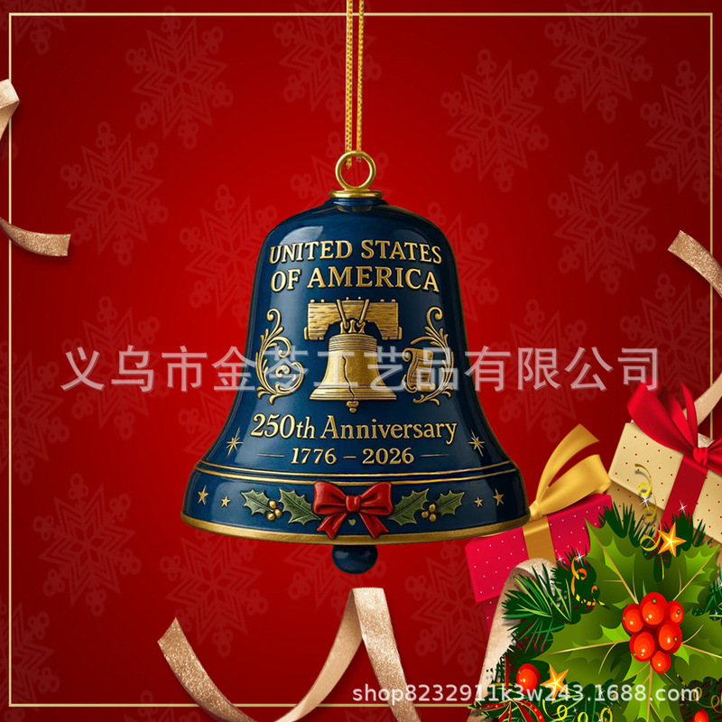 创意新款亚克力平面250周年纪念装饰品圣诞节场景挂件装饰品|undefined