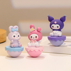 萌え物不倒翁可爱い愈し系小置物ホームリビングテーブル