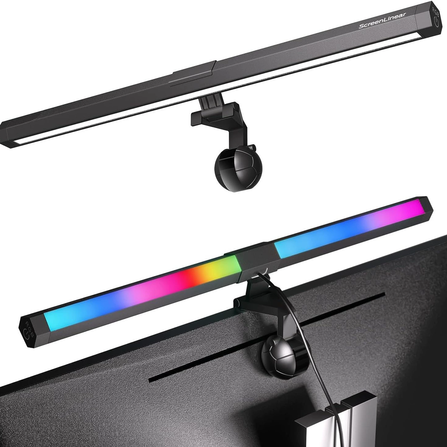 Ноутбук, экран, ЖК-дисплей, висячие светильники, яркая игровая лампа для офиса, защита глаз