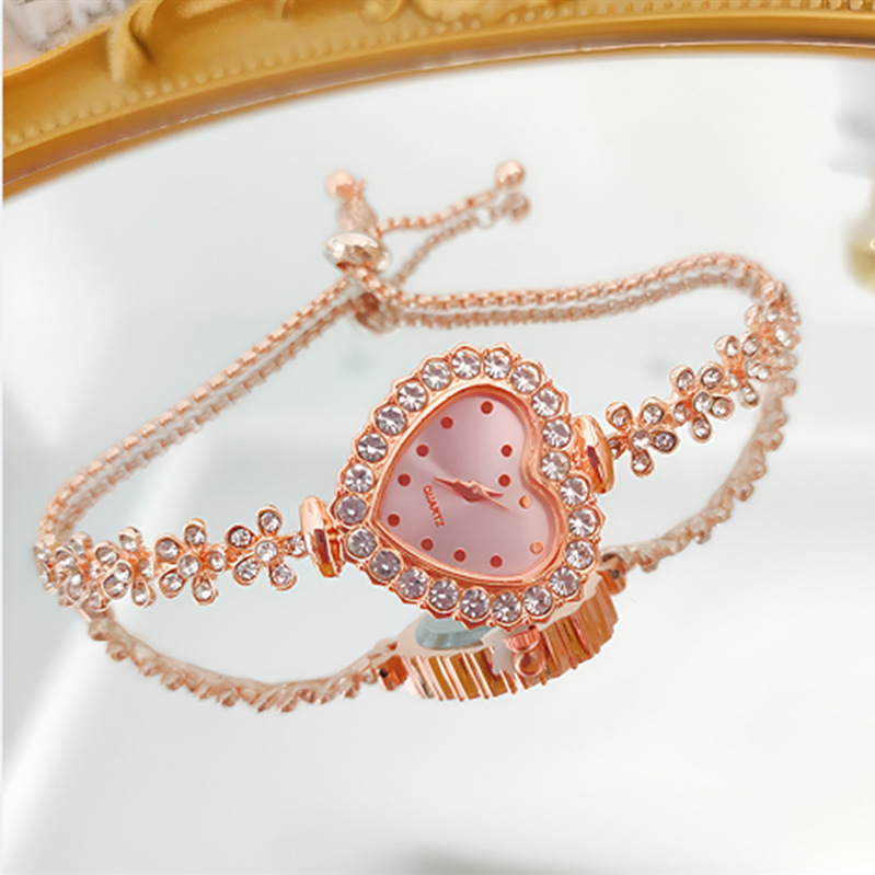 40g Weight Ordinary Glass Mirror Material Alloy Strap Material Watch Classification Pointer Display Type Buckle Buckle Style Heart-Shaped Dial Shape Holiday, Banquet, Selfie Occasion Quartz Movement Heart Shape Pattern Women's Gender Elegant, Lady Style Elegant Lady Heart Shape Buckle Quartz Watch Women's Watches 9