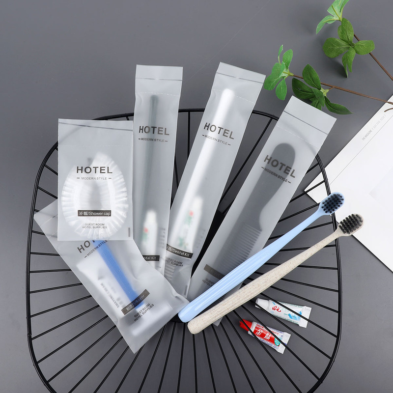 B&B Room Toothbrush Disposable Supplies Disposable Hotel Comb Toothbrush Toothpaste Set Hotel Consumables