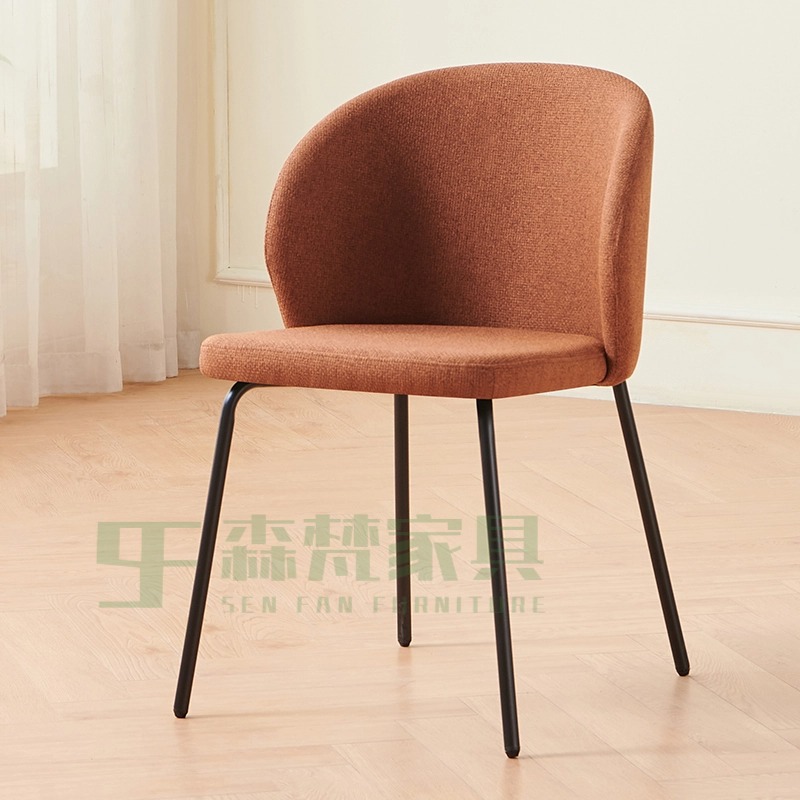 Sillas de comedor de lujo ligero para el hogar, taburetes de mesa de comedor de diseño de restaurantes italianos nórdicos.