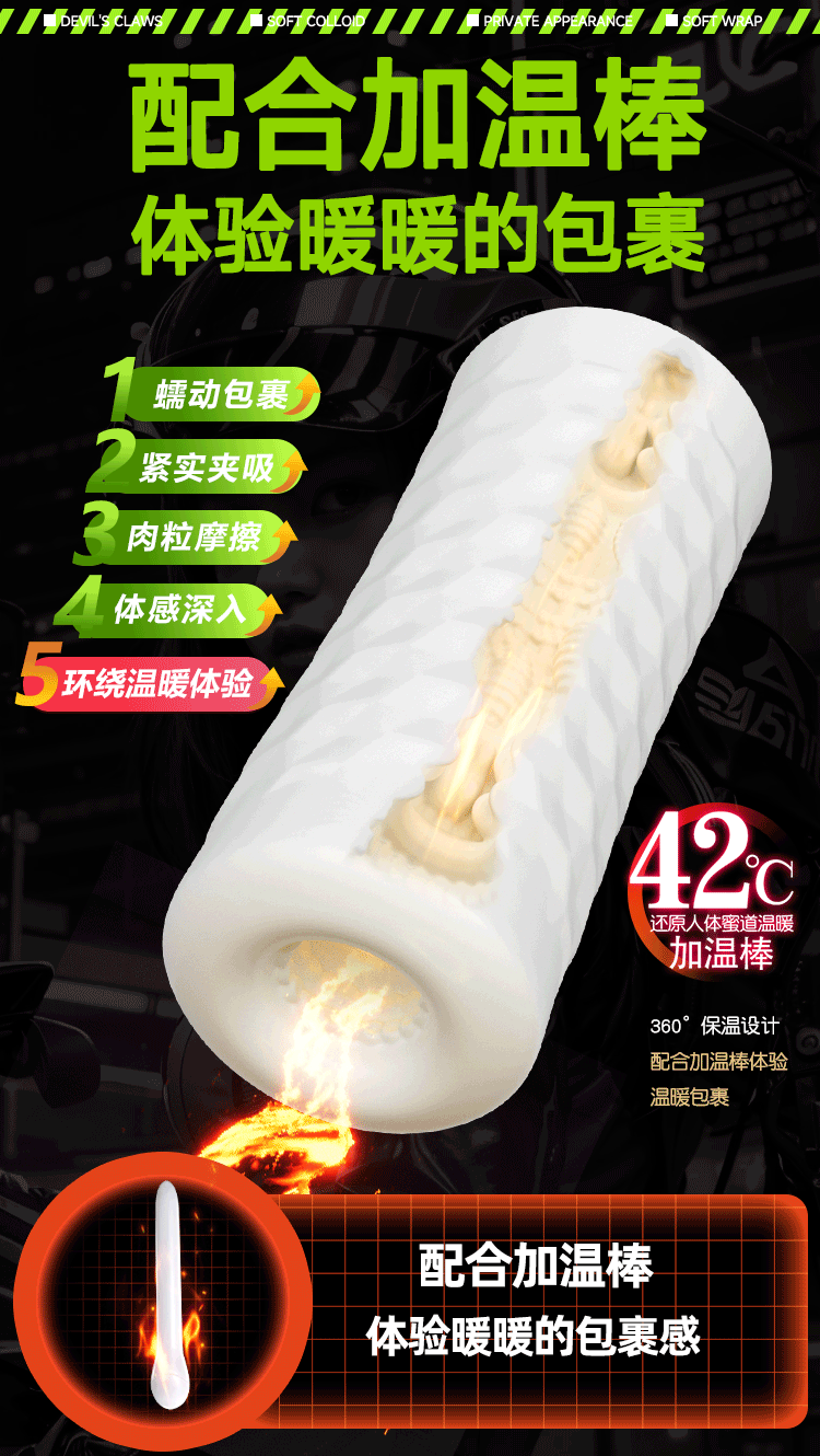 Jiuai Airplane Cup Manual Male Masturbator, TPE Sleeve, Non-Electric Discreet Design — detail image 23