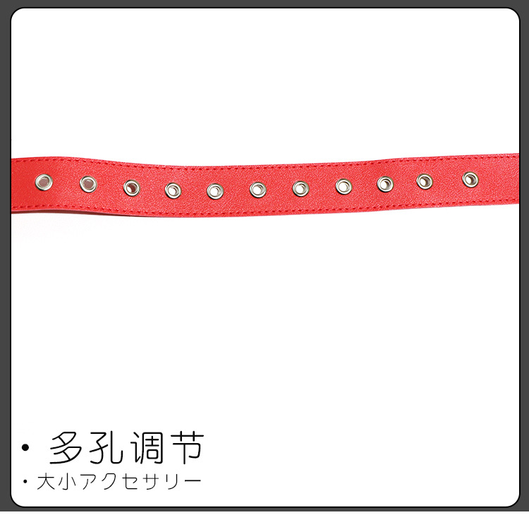Jiuai SM Bondage Restraint Set with Hand and Foot Cuffs in Red — detail image 20