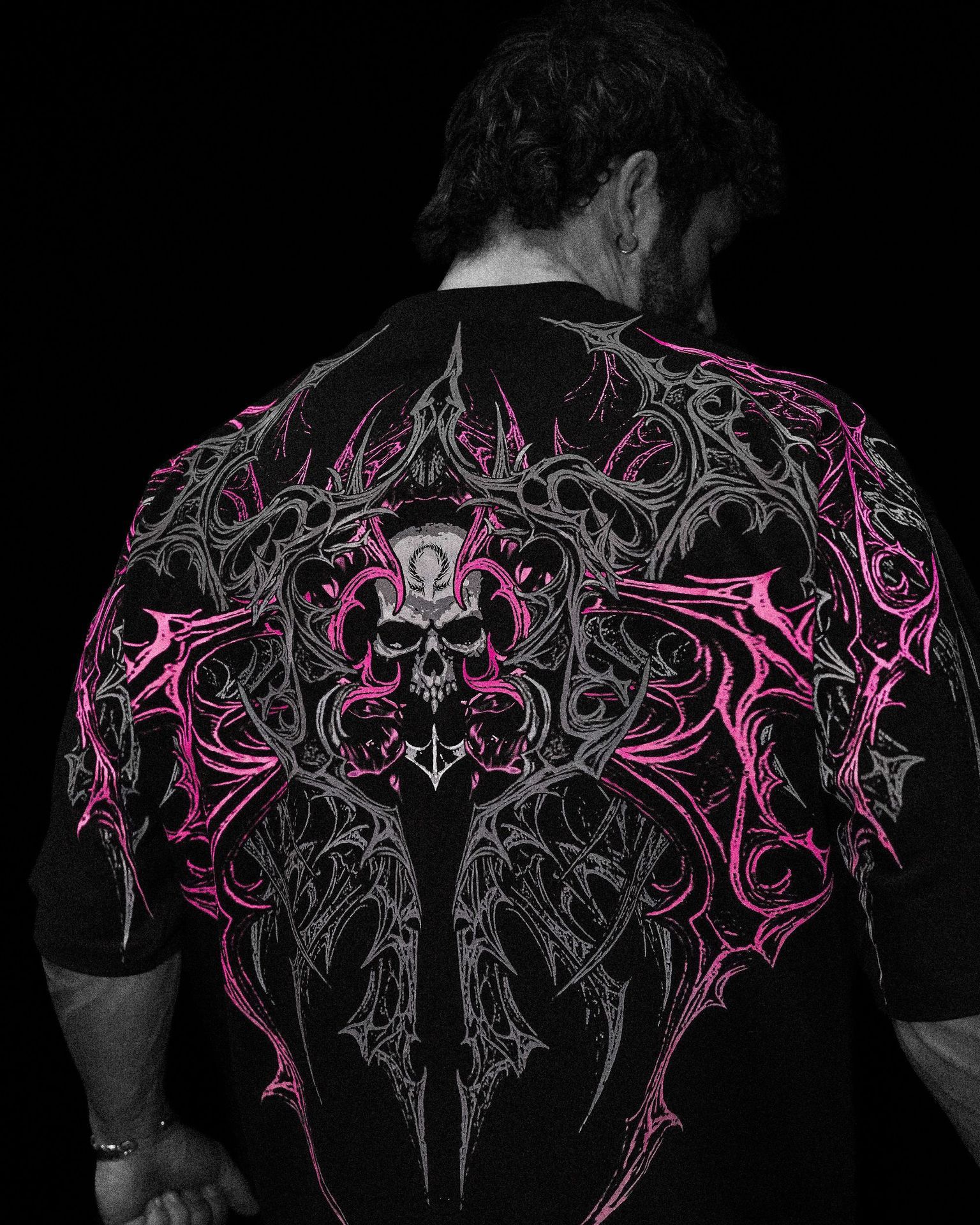 Breathedivinity American-style Trendy Men's Oversized T-shirt, Sporty Casual Fashion, Cotton Printed Short Sleeves 008_viptrois.com