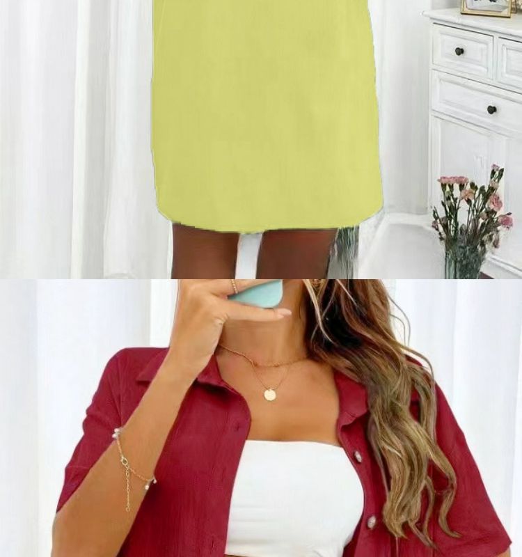 Casual Women's Shorts Set Two Piece Solid Colour Summer Outfit_voghion.com