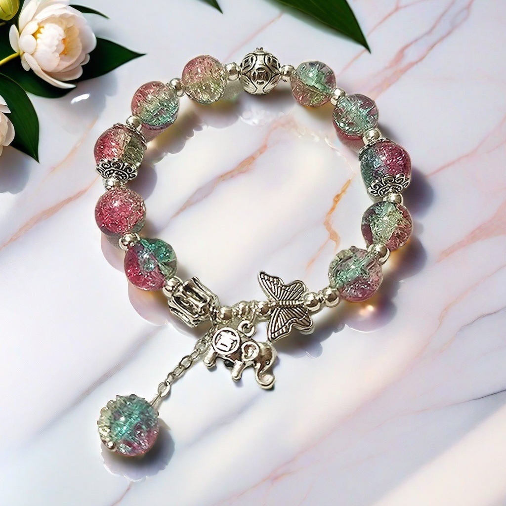 Pulsera de Lirio de los Valles Súper Hada, Promoción Especial 2025, para Mujer, Fresca y Única, Sensación de Alta Gama, Regalo de Pulsera con Cuentas para Mejor Amiga Estudiantil