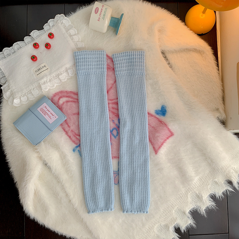 靴尚棉瑜伽小腿袜套女秋冬加厚保暖踩脚腿套运动普拉提针织长筒袜|undefined