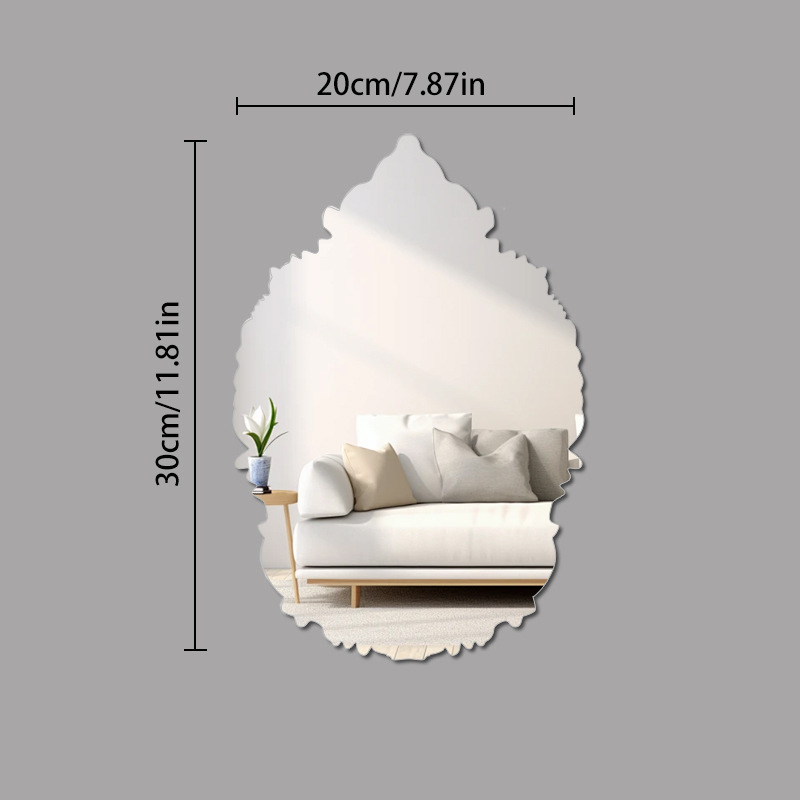Decorative Bathroom Mirror High-definition Acrylic Wall Sticker_voghion.com